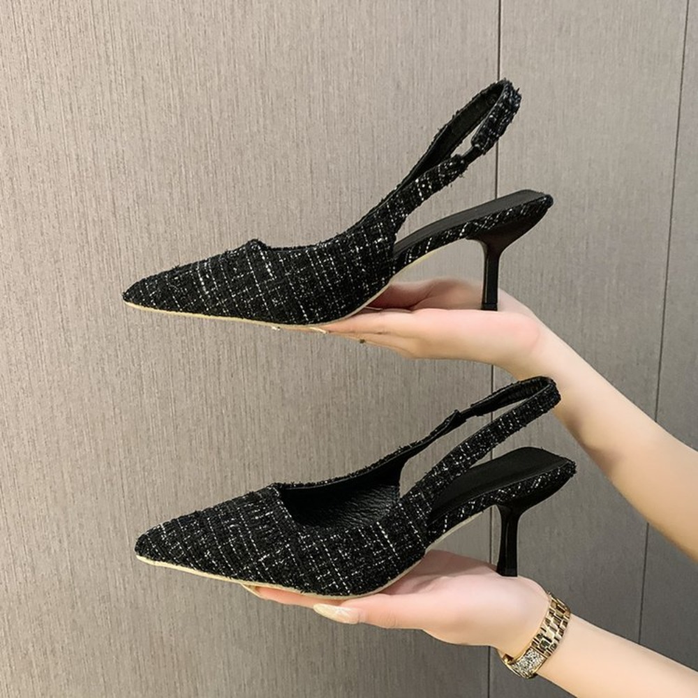 Women'S Shoes Quality - Elegant Office Ladies Slingback Stiletto Shoes