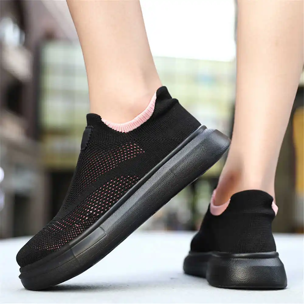 Women Shoes Made In Italy - Platform Stockings Brown Shoes For Woman