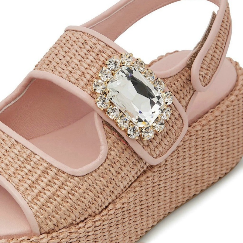 Hemp Woven Thick Soled Sandals - Women'S Shoes Hands Free 评论和价格
