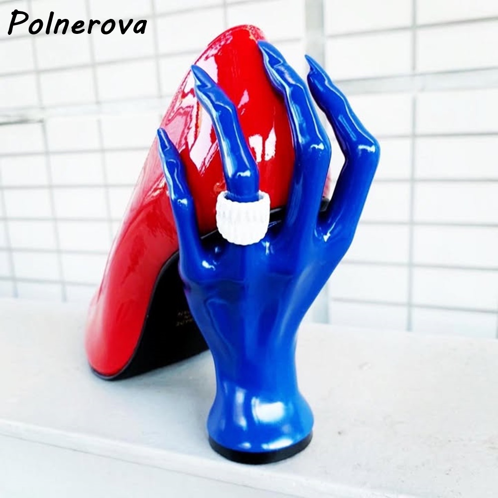 Hand Sculpture Heel Pointed To - Women'S Shoes Hands Free 评论和价格