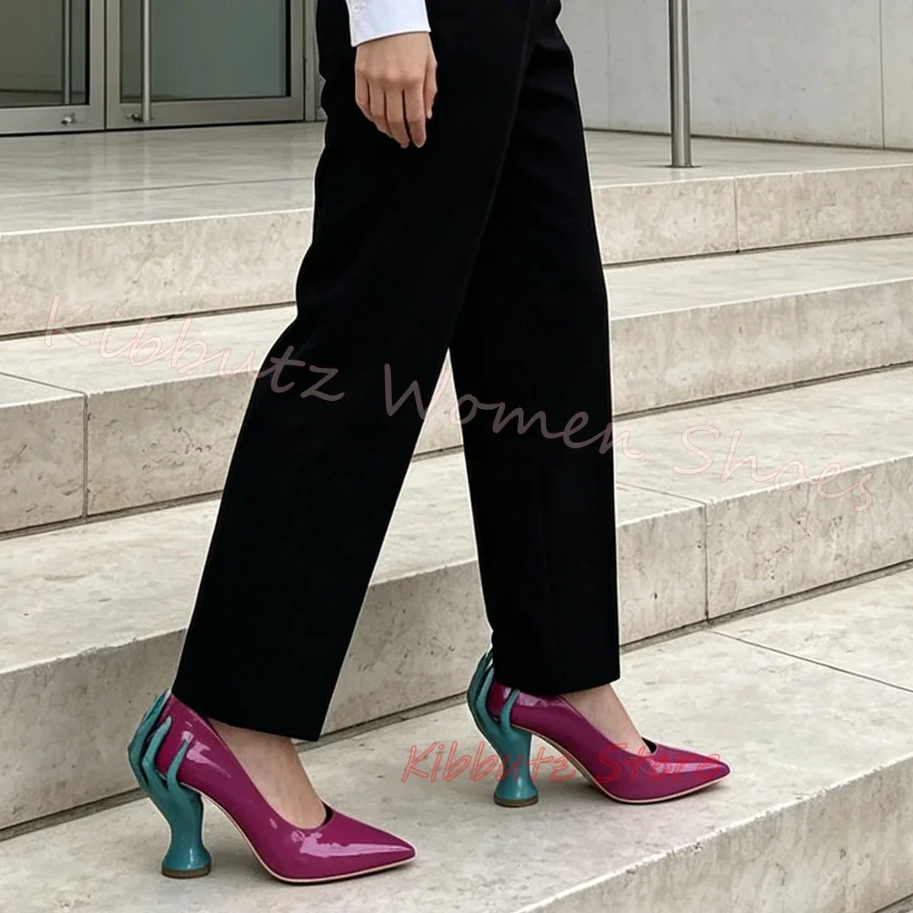 Hand Shape Heel Pumps Pointed  - Women'S Shoes Hands Free 评论和价格