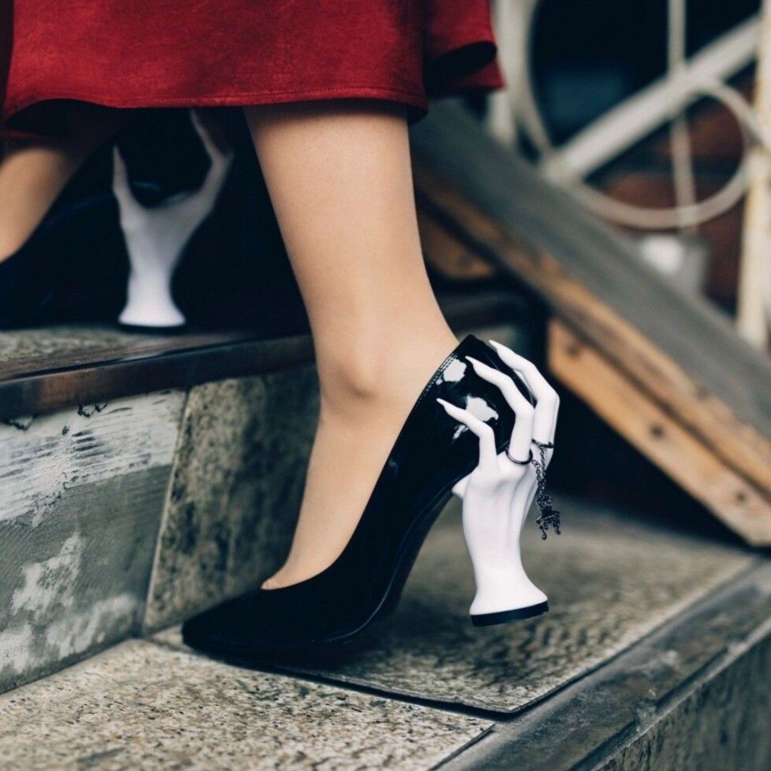 Punk Style Pointed Toe Hallowe - Women'S Shoes Hands Free 评论和价格