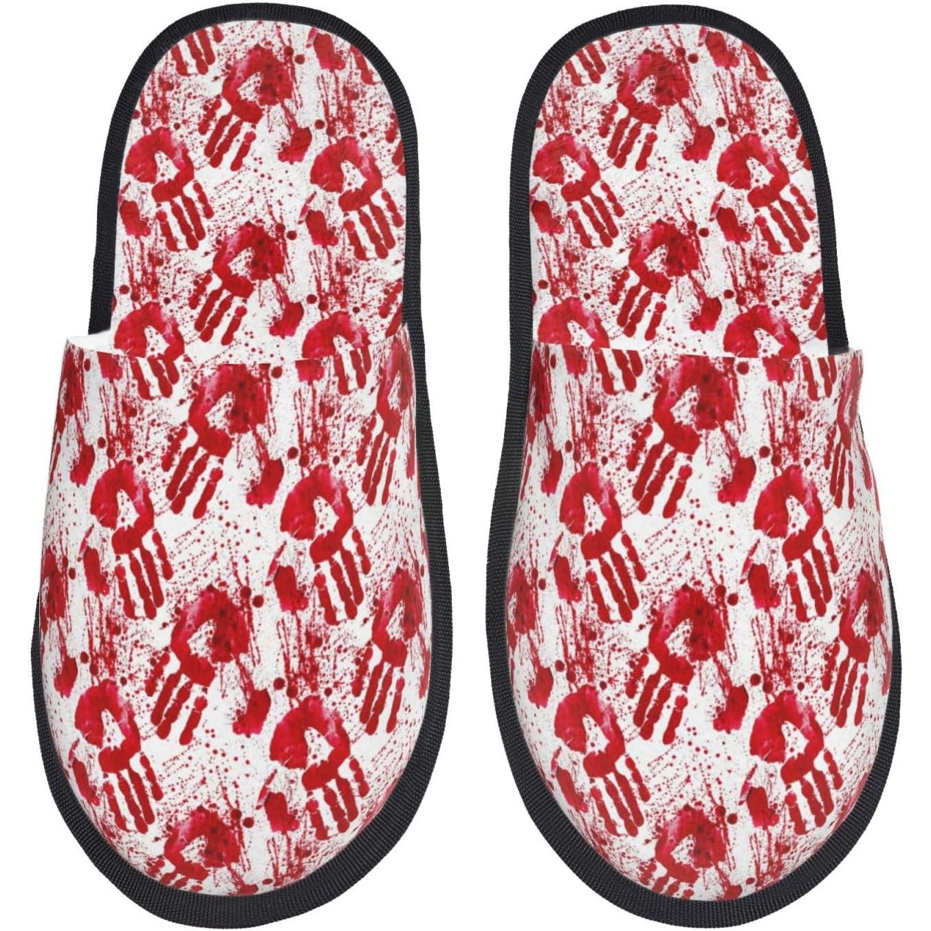 Bloody Hand Print Women Slippe - Women'S Shoes Hands Free 评论和价格