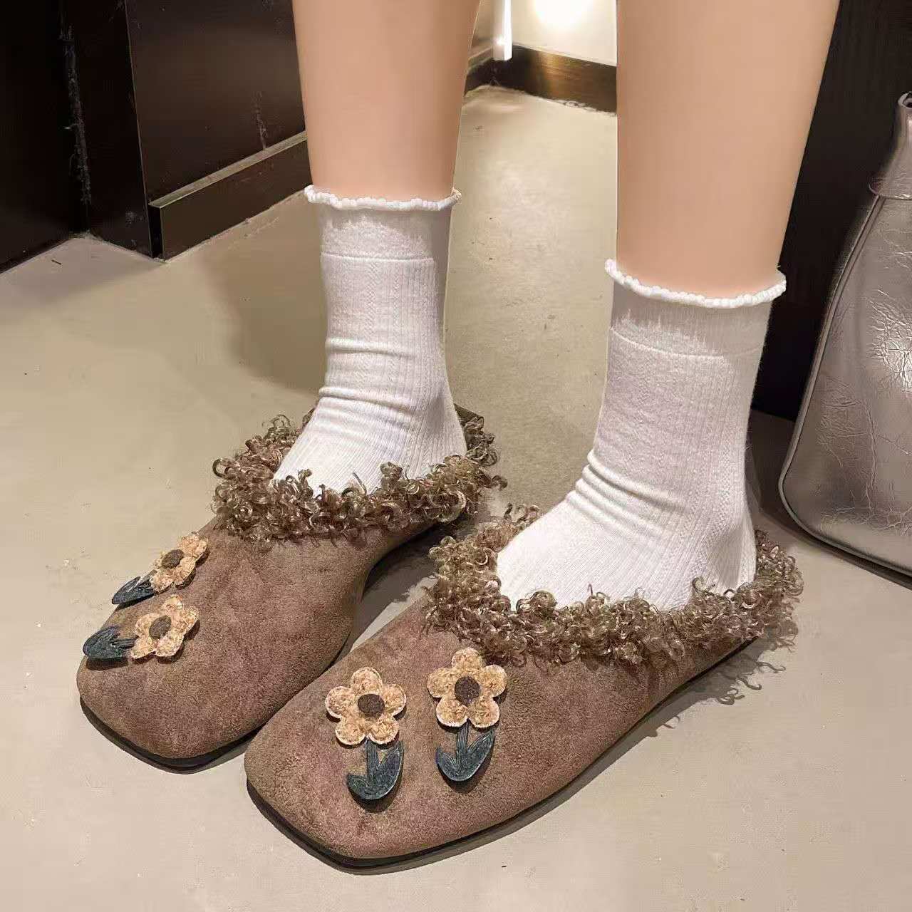 2026 Fall winter flat plush sl - Women'S Shoes Hands Free 评论和价格