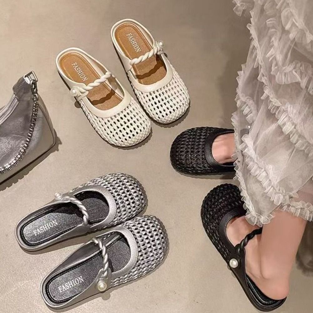Breathable Baotou Half Slipper - Women'S Shoes Hands Free 评论和价格