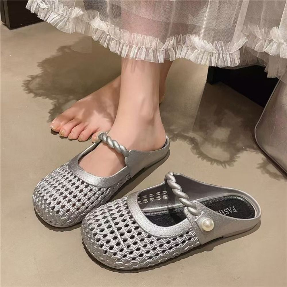Breathable Baotou Half Slipper - Women'S Shoes Hands Free 评论和价格