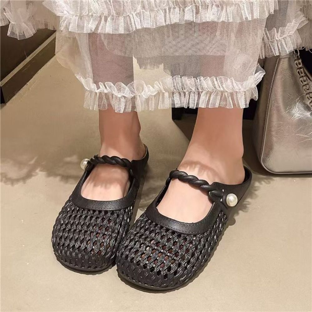 Breathable Baotou Half Slipper - Women'S Shoes Hands Free 评论和价格