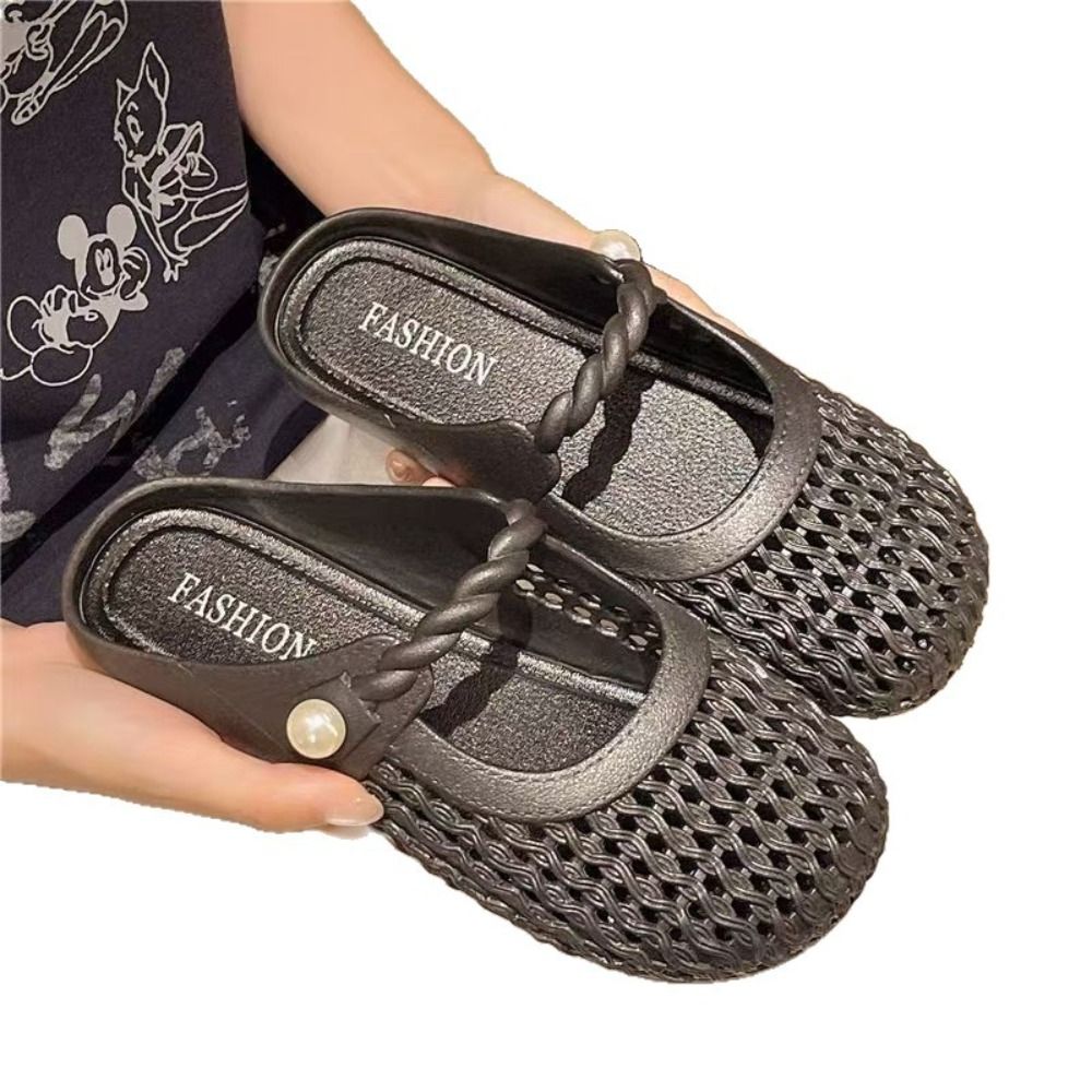 Breathable Baotou Half Slipper - Women'S Shoes Hands Free 评论和价格
