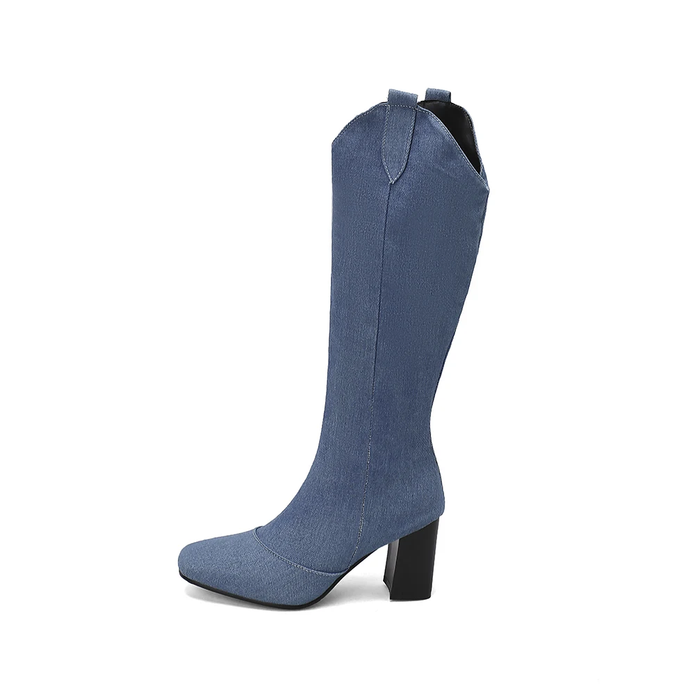 New Winter Black Blue Women Kn - Women'S Shoes In Size 12 评论和价格