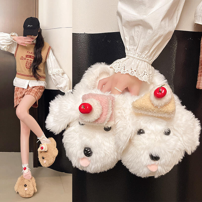 Winter Fluffy Women's Slippers - Fluffy Fur Slipper 评论和价格