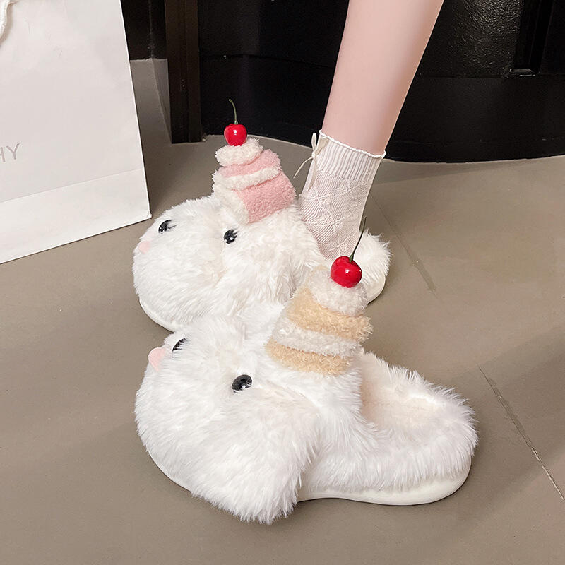 Winter Fluffy Women's Slippers - Fluffy Fur Slipper 评论和价格