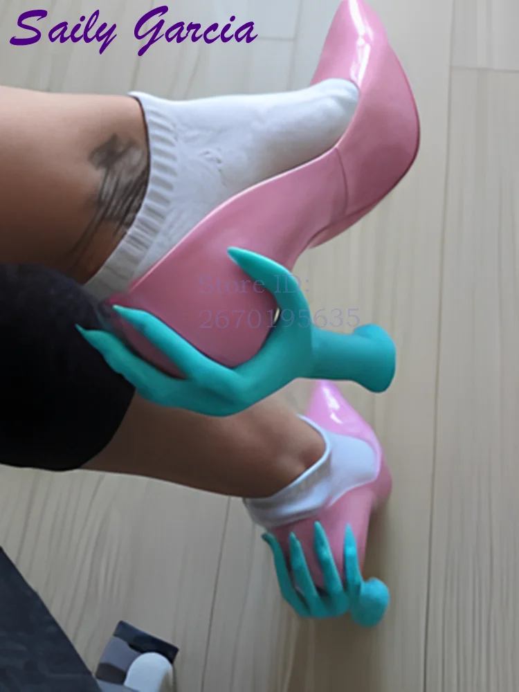 Scary Hand Back Heel Pumps Pin - Women'S Shoes Hands Free 评论和价格