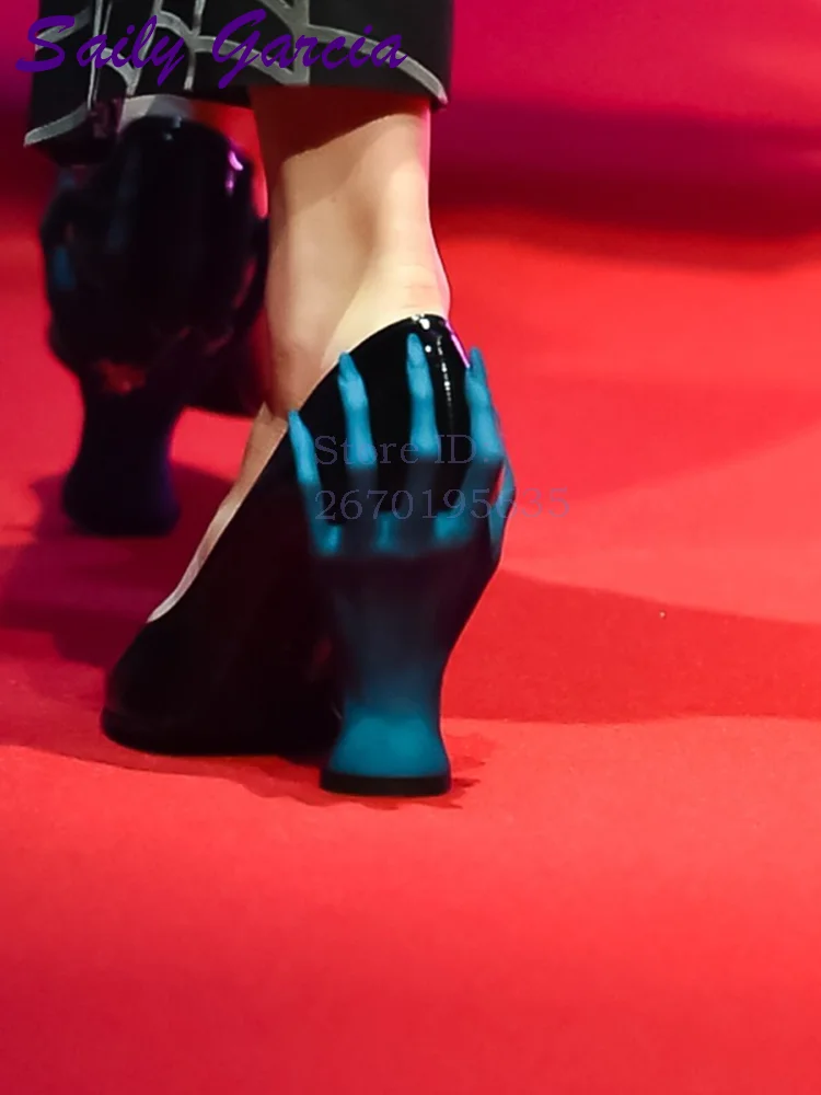 Scary Hand Back Heel Pumps Pin - Women'S Shoes Hands Free 评论和价格