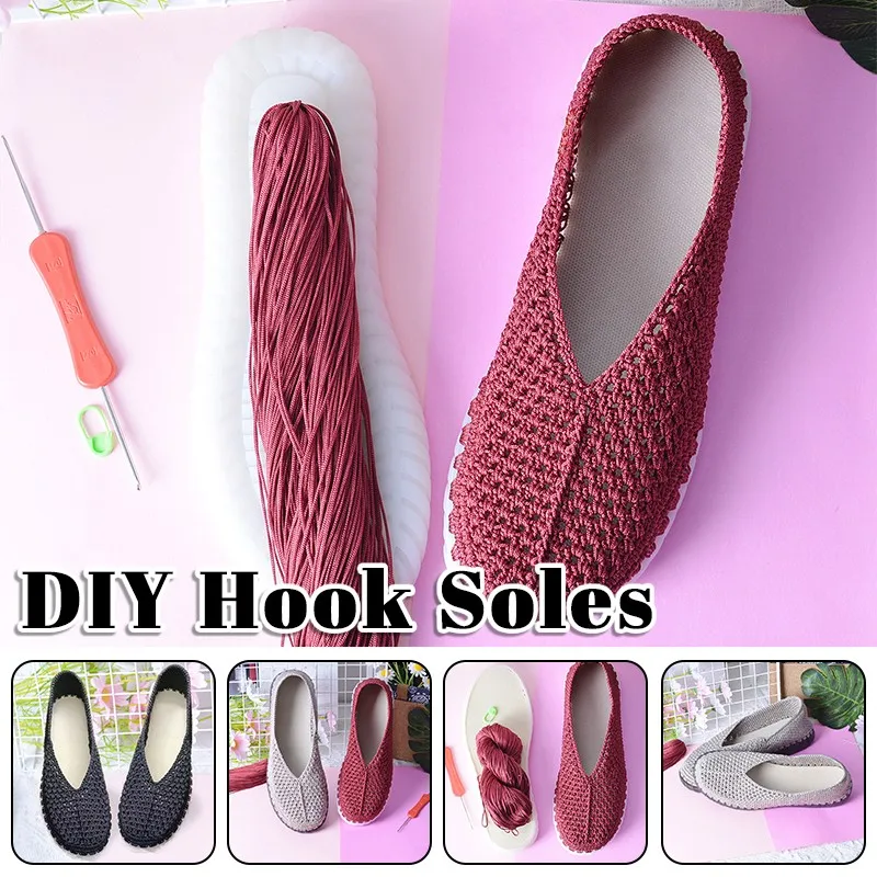 Handwoven DIY Shoes Crocheted  - Women'S Shoes Hands Free 评论和价格