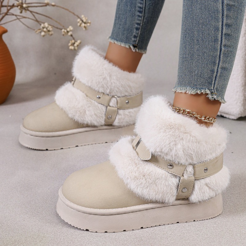 Plush Snow Boots Women's 2026  - Women'S Shoes In Size 12 评论和价格