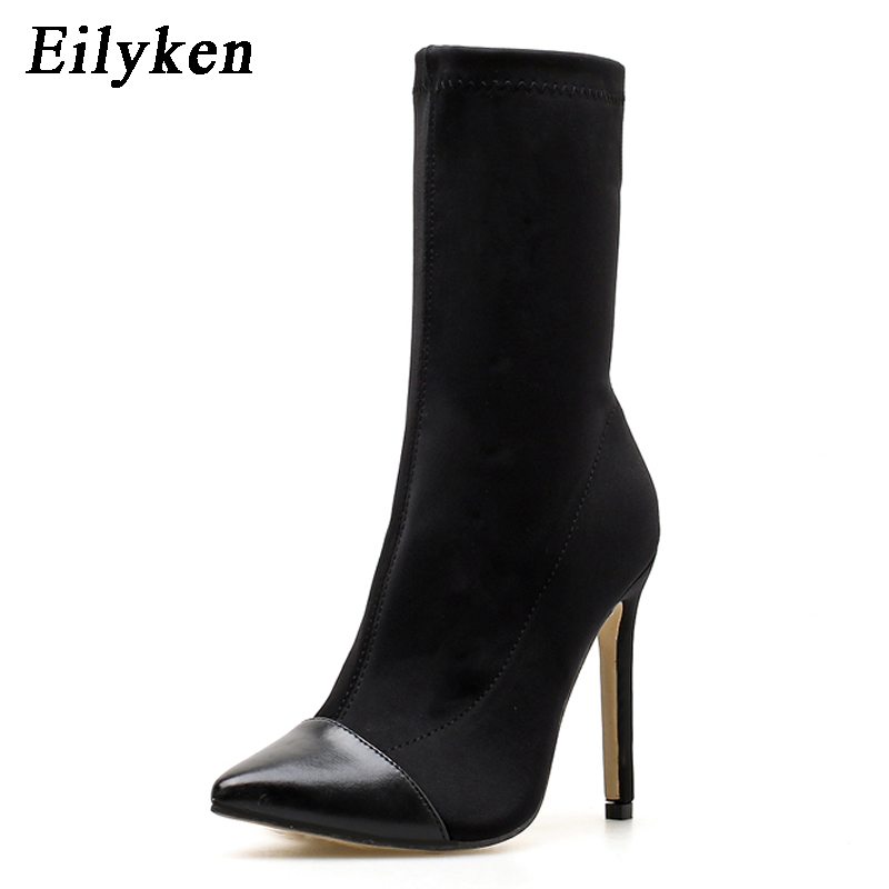 Eilyken Stretch Fabric Short A - Sock Boot Women 评论和价格