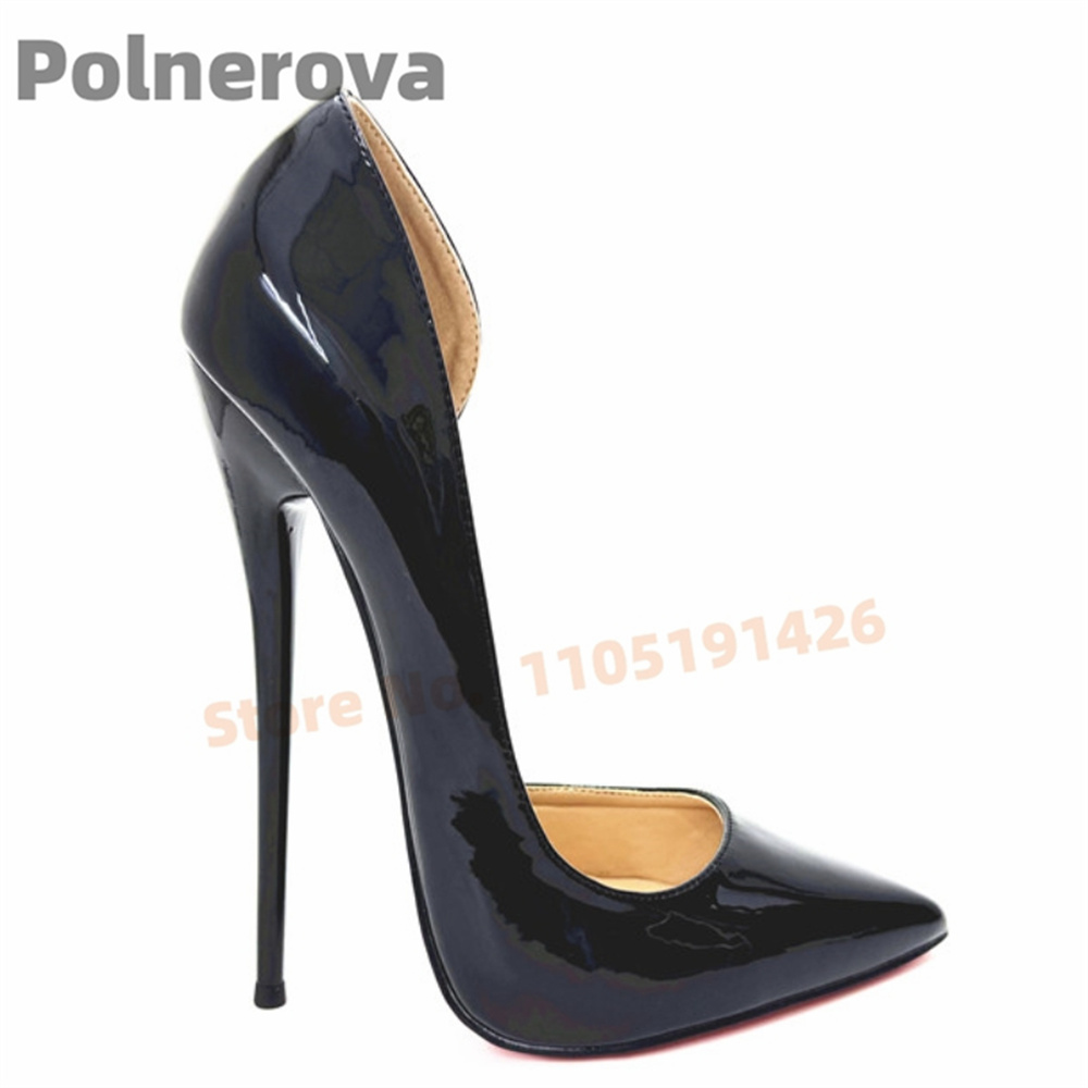 Black Side Empty Thin High Hee - Women'S Shoes In Size 12 评论和价格